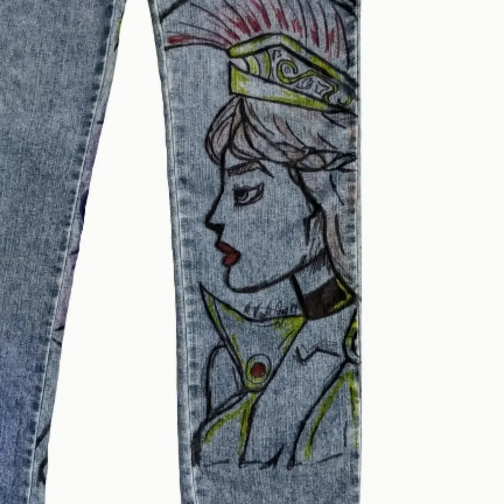 Reckless Jeans with Graffiti Custom Art Junior's 5